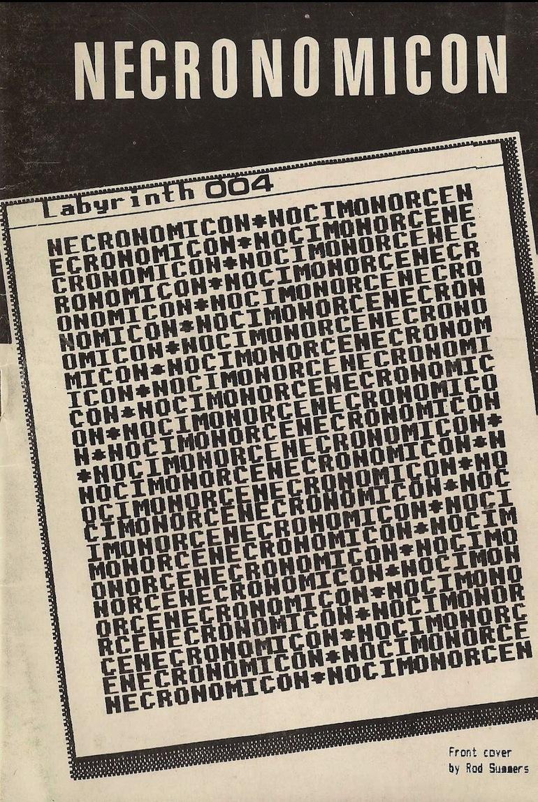 Portada del cuarto número de Necronomicón, 1987 Portada del cuarto número de Necronomicón, 1987