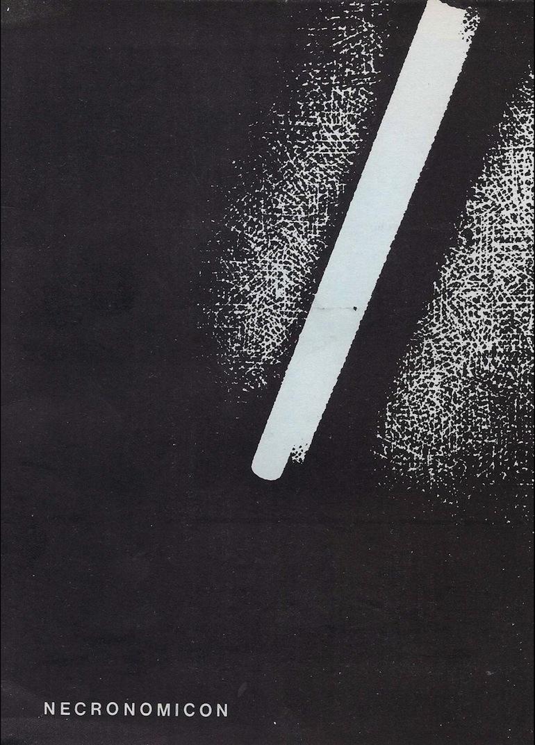Portada del tercer número de Necronomicón, 1986 Portada del tercer número de Necronomicón, 1986