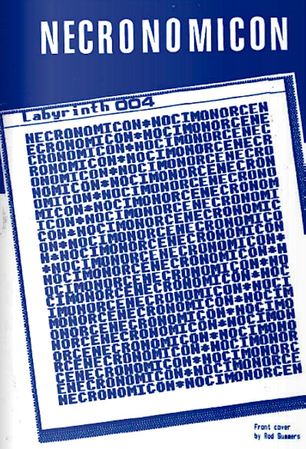Portada del cuarto número de Necronomicón, 1987 Portada del cuarto número de Necronomicón, 1987