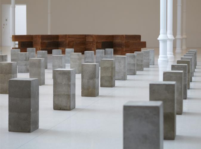 Exhibition view. Carl Andre. Sculpture as Place, 1958-2010, 2015