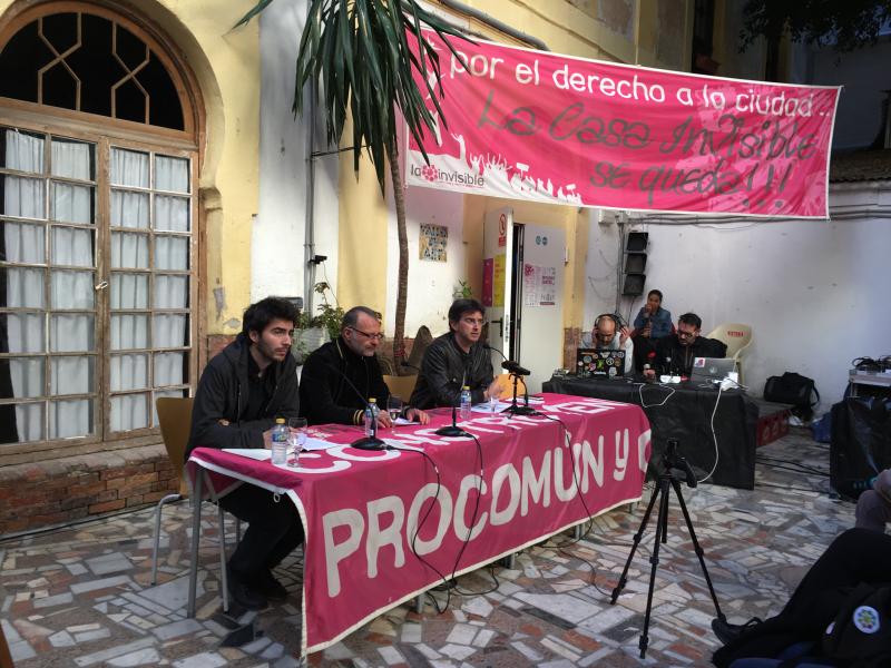 Presentación del seminario Picasso en la institución monstruo en La Casa Invisible de Málaga. 2017. Fotografía: Sara Buraya