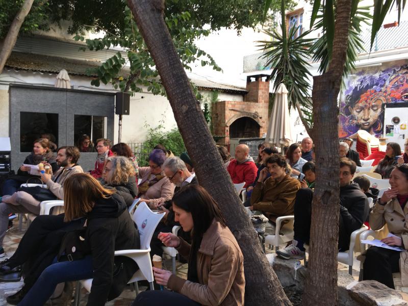 Seminario Picasso en la institución monstruo en La Casa Invisible de Málaga. 2017. Fotografía: Sara Buraya