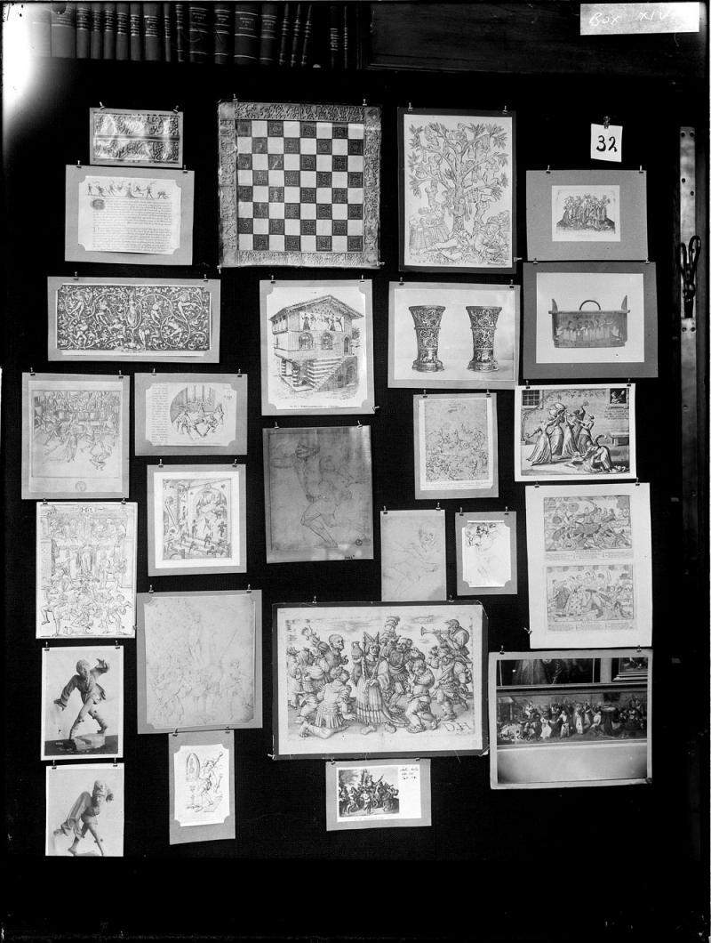 Aby Warburg. Detalle de uno de los paneles del Atlas Mnemosyne, 1925-1929 Aby Warburg. Detalle de uno de los paneles del Atlas Mnemosyne, 1925-1929