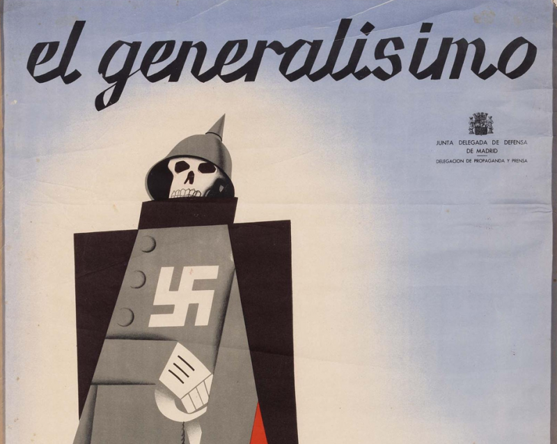 Pedrero. El Generalísimo. Detalle, litografía, 1937 Pedrero. El Generalísimo. Detalle, litografía, 1937