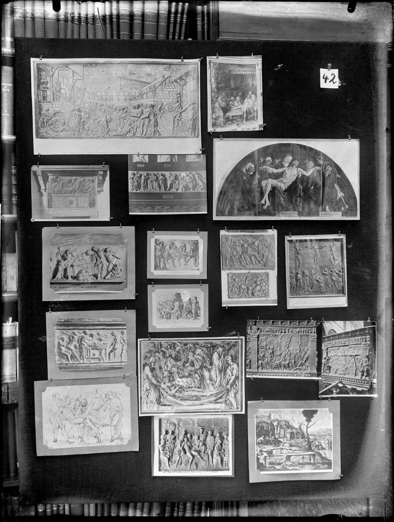 Aby Warburg. Detalle de uno de los paneles del Atlas Mnemosyne, 1925-1929 Aby Warburg. Detalle de uno de los paneles del Atlas Mnemosyne, 1925-1929
