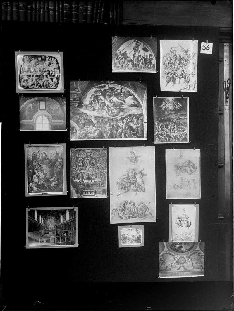 Aby Warburg. Detalle de uno de los paneles del Atlas Mnemosyne, 1925-1929