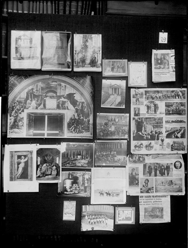 Aby Warburg. Detalle de uno de los paneles del Atlas Mnemosyne, 1925-1929