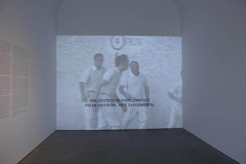 Vista de sala de la exposición. Encuentros de Pamplona 72: Fin de fiesta del Arte Experimental, 2009 Vista de sala de la exposición. Encuentros de Pamplona 72: Fin de fiesta del Arte Experimental, 2009
