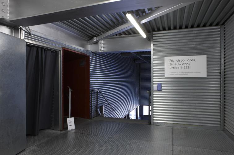 Exhibition view. Francisco López. Untitled #223, 2010 Exhibition view. Francisco López. Untitled #223, 2010