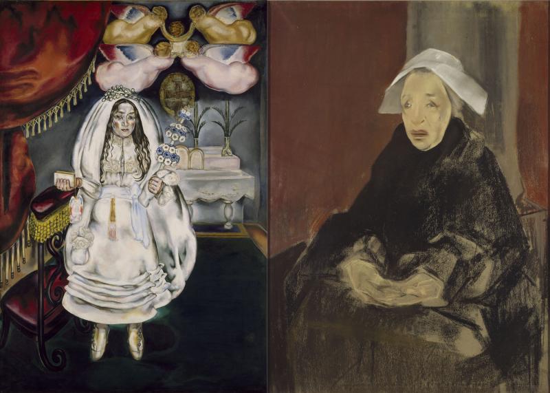 María Blanchard. La comulgante, 1914-1920 / María Blanchard. Bretona, 1930-1932 María Blanchard. La comulgante, 1914-1920 / María Blanchard. Bretona, 1930-1932