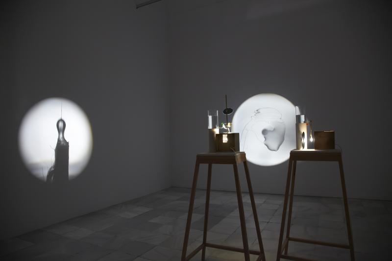 Vista de sala de la exposición. Locus Solus. Impresiones de Raymond Roussel, 2011 Vista de sala de la exposición. Locus Solus. Impresiones de Raymond Roussel, 2011