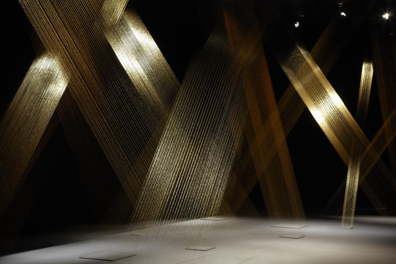 Vista de sala de la exposición. Lygia Pape. Espacio imantado, 2011 Vista de sala de la exposición. Lygia Pape. Espacio imantado, 2011
