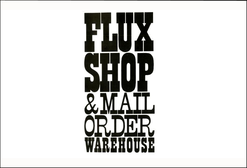 George Maciunas. Grafico para Flux Shop and Mail Order Warehouse en el Fluxus Nwespaper, 1965