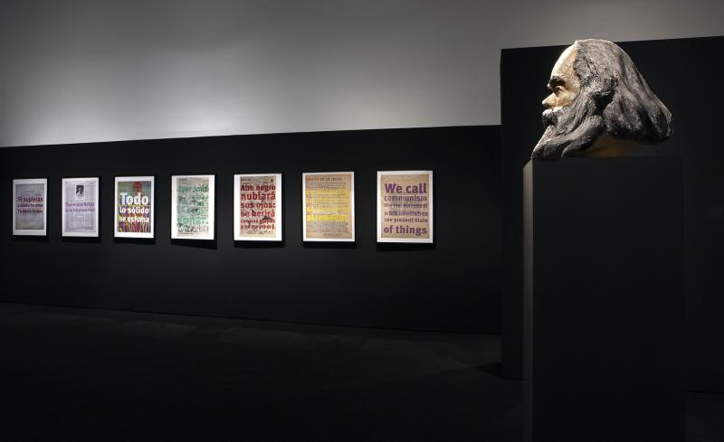Vista de sala de la exposición. Roberto Jacoby. El deseo nace del derrumbe, 2011 Vista de sala de la exposición. Roberto Jacoby. El deseo nace del derrumbe, 2011