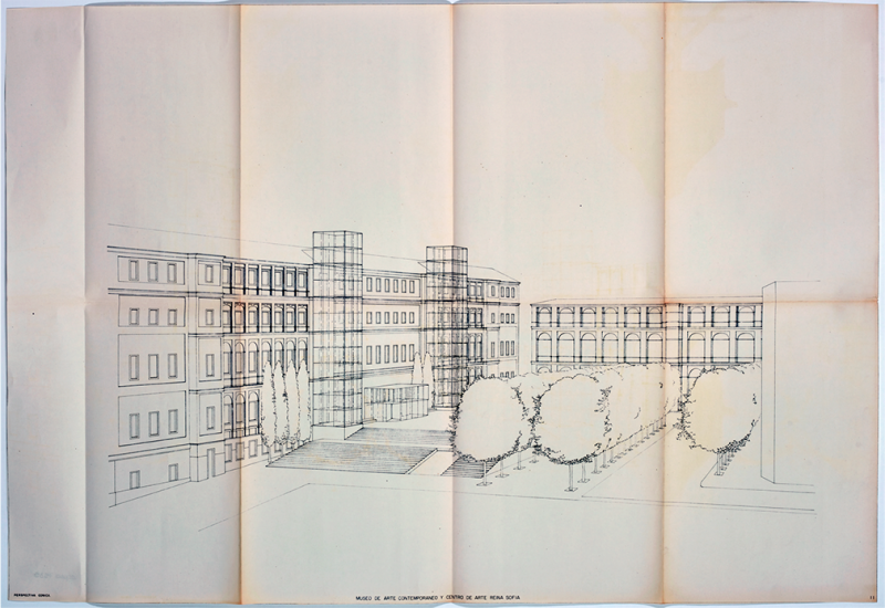 José Luis Íñiguez de Onzoño Angulo y Antonio Vázquez de Castro, Plan de rehabilitación del Centro de Arte Reina Sofía como Museo Nacional, 1986-1988. José Luis Íñiguez de Onzoño Angulo y Antonio Vázquez de Castro, Plan de rehabilitación del Centro de Arte Reina Sofía como Museo Nacional, 1986-1988.