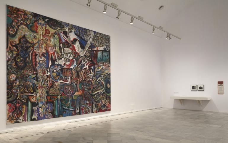 Vista de sala de exposición. París pese a todo. Artistas extrajeros, 1944-1968 Vista de sala de exposición. París pese a todo. Artistas extrajeros, 1944-1968