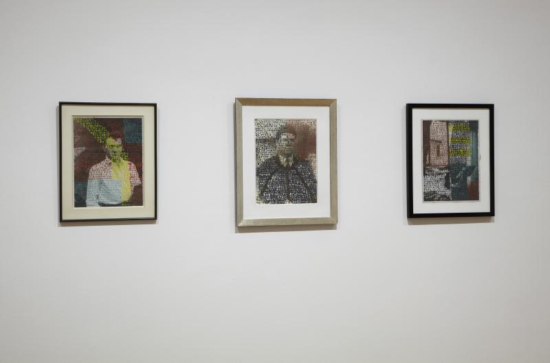 Vista de sala de la exposición. Espectros de Artaud. Lenguaje y arte en los años cincuenta, 2012