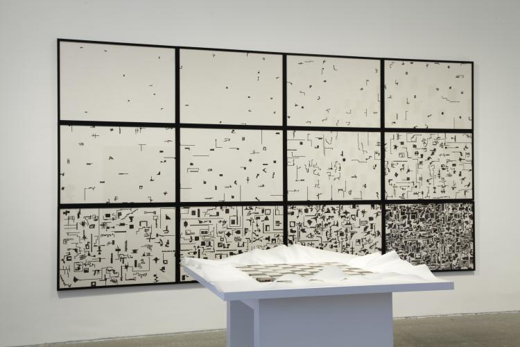 Exhibition view. alighiero boetti. game plan, 2011 Exhibition view. alighiero boetti. game plan, 2011
