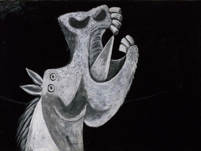 Horse Head. Sketch for «Guernica». Pablo Picasso Horse Head. Sketch for «Guernica». Pablo Picasso