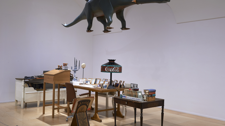 Vista de sala de la exposición. El tiempo y las cosas. La casa-estudio de Hanne Darboven, 2014 Vista de sala de la exposición. El tiempo y las cosas. La casa-estudio de Hanne Darboven, 2014