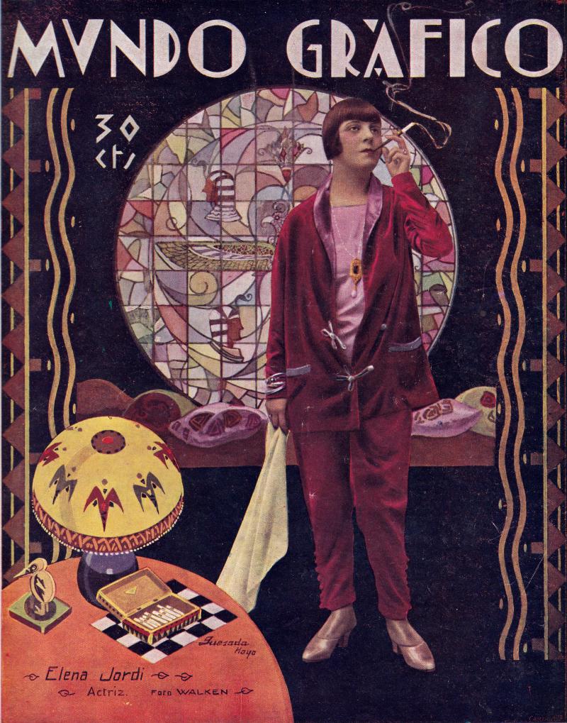 Elena Jordi, revista Mundo gráfico, 21 de julio de 1926