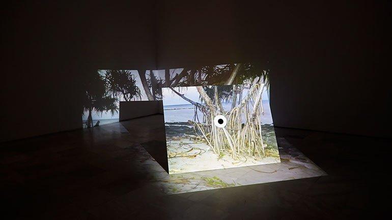 Vista de sala de la exposición Alexandre Estrela. Cápsulas de silencio, 2015 Vista de sala de la exposición Alexandre Estrela. Cápsulas de silencio, 2015
