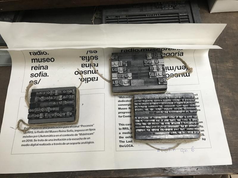Ricardo Duque. Printing Midcasting cards. 2018 Ricardo Duque. Printing Midcasting cards. 2018