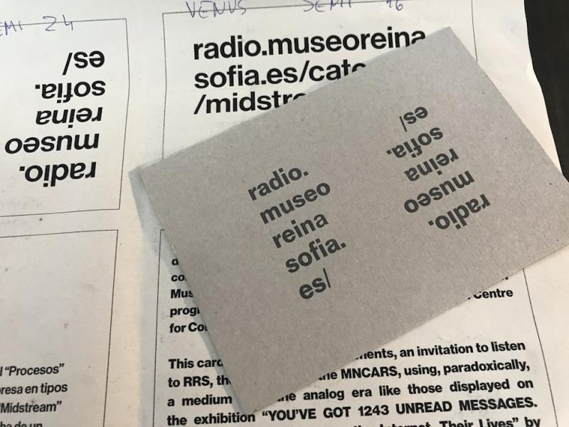 Ricardo Duque. Printing Midcasting cards. 2018 Ricardo Duque. Printing Midcasting cards. 2018