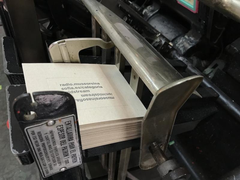 Ricardo Duque. Printing Midcasting cards. 2018 Ricardo Duque. Printing Midcasting cards. 2018