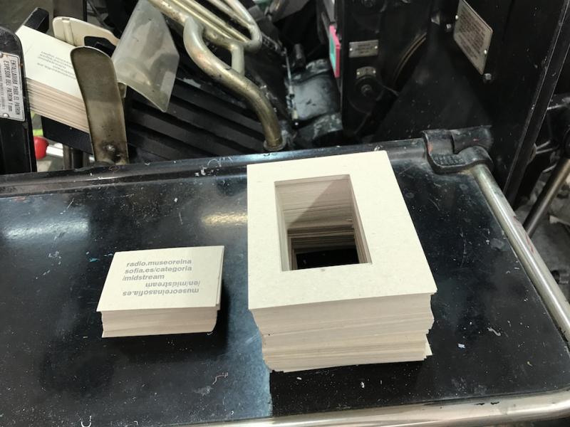 Ricardo Duque. Printing Midcasting cards. 2018 Ricardo Duque. Printing Midcasting cards. 2018