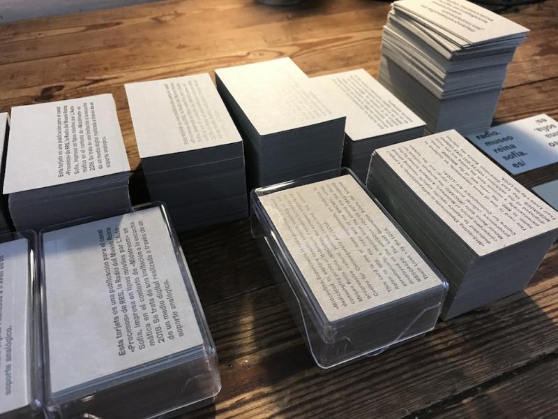 Ricardo Duque. Printing Midcasting cards. 2018