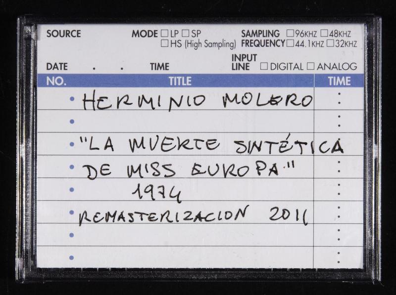 Herminio Molero, La muerte sintética de Miss Europa , 1974 Herminio Molero, La muerte sintética de Miss Europa , 1974