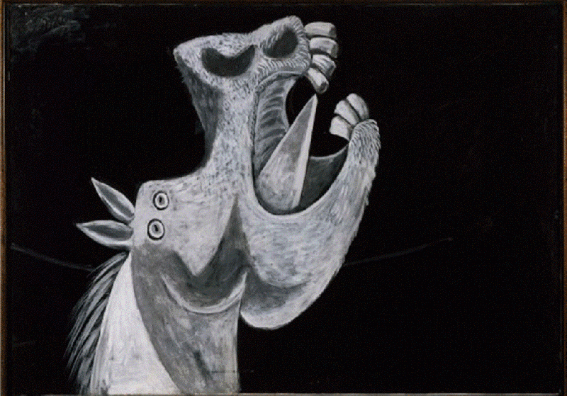 Horse Head. Sketch for «Guernica». Pablo Picasso Horse Head. Sketch for «Guernica». Pablo Picasso