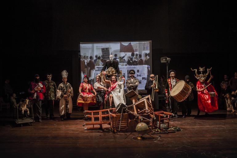 Grupo Cultural Yuyachkani. Discurso de Promoción, 2017. Fotografía: Musuk Nolte. Archivo Yuyachkani Grupo Cultural Yuyachkani. Discurso de Promoción, 2017. Fotografía: Musuk Nolte. Archivo Yuyachkani