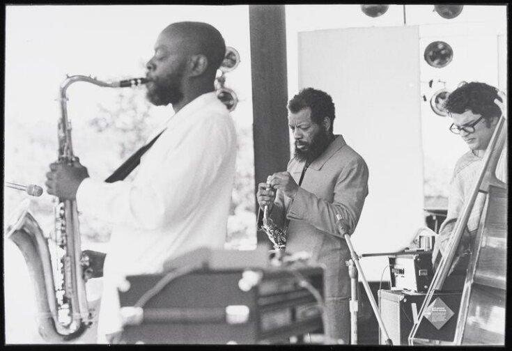 Val Wilmer, Ornette Coleman at Newport, Rhode Island, USA, July 1971, 1971. © Val Wilmer / Victoria and Albert Museum, London Val Wilmer, Ornette Coleman at Newport, Rhode Island, USA, July 1971, 1971. © Val Wilmer / Victoria and Albert Museum, London