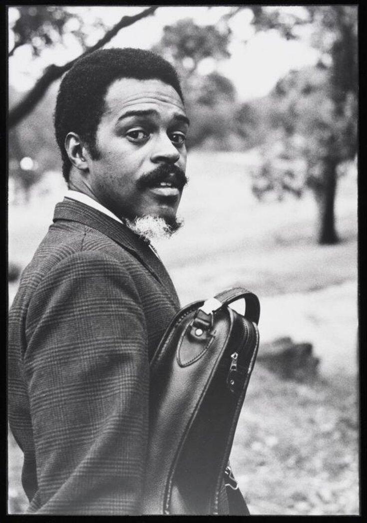 Val Wilmer, Albert Ayler, taken in the open air in New York, September 1966, 1966. © Val Wilmer / Victoria and Albert Museum, London Val Wilmer, Albert Ayler, taken in the open air in New York, September 1966, 1966. © Val Wilmer / Victoria and Albert Museum, London