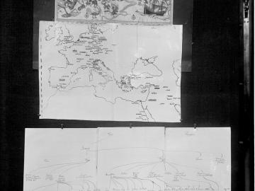 Aby Warburg. Detalle de uno de los paneles del Atlas Mnemosyne, 1925-1929 
