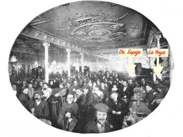 La Yoya y el Dr. Espejo en El Café de Zaragoza, Madrid. Fotografía: Sr. Compañy